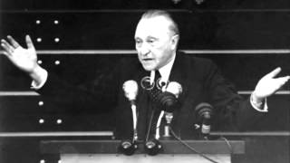 Konrad Adenauer  Rede im Bundestag 21091949 [upl. by Ardnekal347]