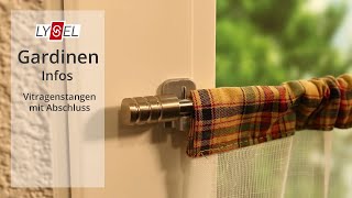 Scheibengardinen mit Vitragenstangen am Fenster anbringen [upl. by Nitsirk955]