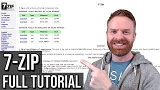 7Zip install and tutorial The best free file archiver youll ever need [upl. by Nonnahs867]