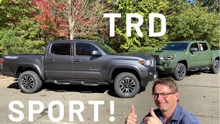 2021 Tacoma TRD Sport Review  LED Light Technology amp Premium Sport Packages [upl. by Enidan]