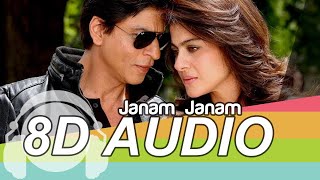 Janam Janam 8D Audio Song 🎧  Dilwale  Shah Rukh Khan  Kajol  Arijit Singh  Bass Boosted [upl. by Labina228]