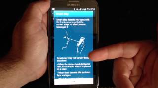 Samsung Galaxy Note 2 Tip 6 How to use smart stay [upl. by Greggs]