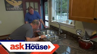 How to Secure an Undermount Kitchen Sink  Ask This Old House [upl. by Duggan]