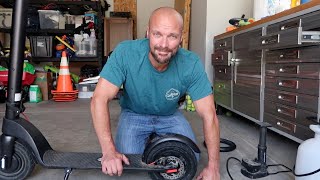 How to Change a Scooter Tire Air Filled Tire [upl. by Schacker707]