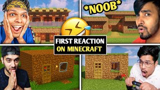 Youtubers First Reaction On Minecraft TechnoGamerzOfficial [upl. by Neelak]