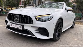 MercedesAMG E 53 4Matic Cabriolet 2023 ₹13 crore  Reallife review [upl. by Noreht]