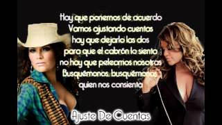 Diana Reyes ft Jenni Rivera  Ajustando Cuentascon letra2012 [upl. by Icart]