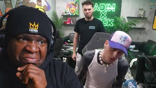 MGK Freestyle on Adin Ross stream with XQC amp Trippie Redd Reaction [upl. by Popelka]