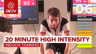 20 Minute High Intensity Indoor Cycling Workout [upl. by Iadrahs]