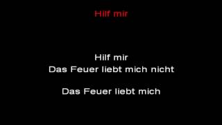 Rammstein  Hilf Mir instrumental with lyrics [upl. by Epillihp]