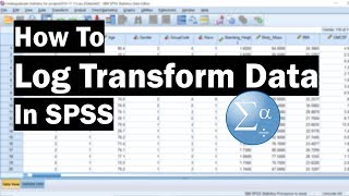 How To Log Transform Data In SPSS [upl. by Peterus]