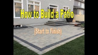 How to Build a Patio  TechoBloc Pavers Time Lapse [upl. by Hacim611]