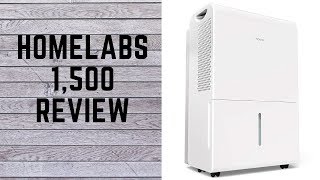 hOmeLabs 30 Pint 1500 Sq Ft Energy Star Dehumidifier Review [upl. by Aita]