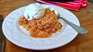 How to Make Apple Crisp  Homemade Fruit Crisp Recipe [upl. by Alilak]