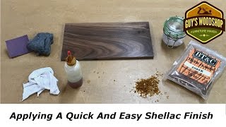 Applying A Quick And Easy Shellac Finish [upl. by Wickman]