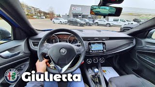 New Alfa Romeo Giulietta 2021 Test Drive Review POV [upl. by Nelie]