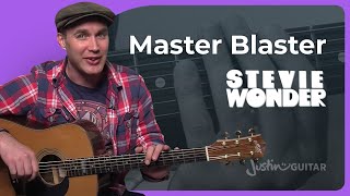 Master Blaster Jammin  Stevie Wonder Guitar Tutorial [upl. by Raual]