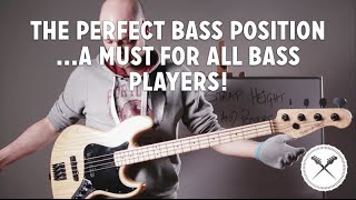 The Perfect Bass Position a must for all bass players L135 [upl. by Etnom]