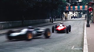 F1 1962 Monaco 60FPS HD Bruce McLarens Victory  Ferrari 156 Porsche 804 [upl. by Schwerin168]