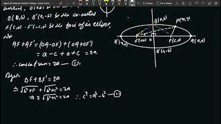 Ellipse derivation1 class12 [upl. by Haerle188]