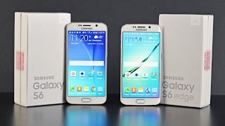 Samsung Galaxy S6 vs S6 Edge Unboxing amp Comparison [upl. by Nniroc262]