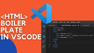 How to get HTML boiler plate in VS Code [upl. by Conney]