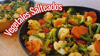 VEGETALES SALTEADOS prepáralos para toda la semana y come sano 🥦🥕🌽🫑 [upl. by Iidnarb]