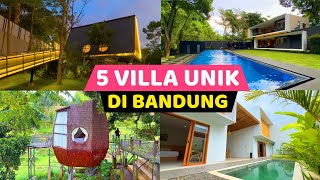 5 VILLA UNIK DI BANDUNG [upl. by Ivo]