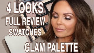 NATASHA DENONA GLAM PALETTE REVIEW  4 LOOKS  PALETTE COMPARISION [upl. by Ahsitan113]