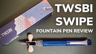 TWSBI Swipe Fountain Pen Review • New CartridgeConverter Pen from TWSBI [upl. by Zuckerman]