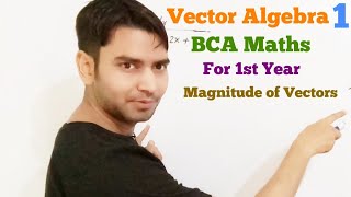 BCA Maths Vectors Algebra [upl. by Adnohsek]