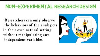 LESSON 4 Non Experimental Research Design Part 1 [upl. by Akeihsal]