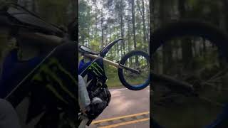 2021 Yz450f Wheelie🫣🔥‼️ yz450f bike wheelie yzfamily yamaha [upl. by Lasky]