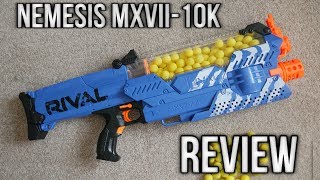 Nerf Rival Nemesis MXVII10K Unboxing Review amp Range Test [upl. by Ezzo59]