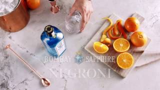 Bombay Sapphire Negroni Cocktail Recipe [upl. by Hcardahs]