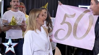 FIRST LOOK Happy 50th Birthday Amanda Holden  BGMT 2018 [upl. by Ymirej513]