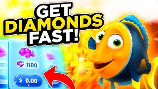 How To Get DIAMONDS in Fishdom FAST 2021 100 Working Tutorial [upl. by Yllitnahc]