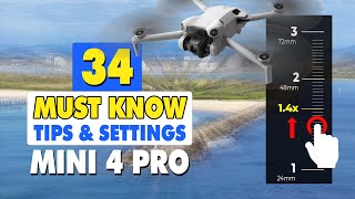 34 Must Know DJI Mini 4 Pro Tips amp Tricks  DJI Fly App Settings amp Guide [upl. by Eliak908]