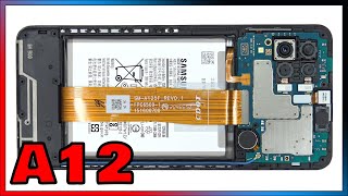 Samsung Galaxy A12 Disassembly Teardown Repair Video Review [upl. by Orimisac]