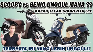 Honda Scoopy Vs Genio Mana Yang Lebih Unggul [upl. by Mikahs779]