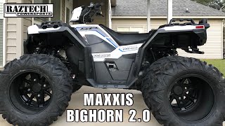 Polaris Sportsman 850 Tire Upgrade  CHEAP OEM TAKE OFFS  BIGHORN 20 [upl. by Nurse]