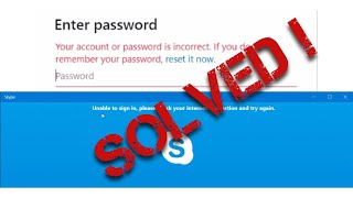 Skype login problem SOLVED [upl. by Ahsiem]