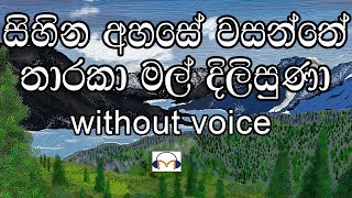 Sihina Ahase Wasanthe Karaoke without voice සිහින අහසේ වසන්තේ [upl. by Assenat150]