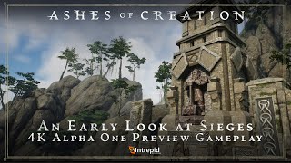 Ashes of Creation  Early Siege Gameplay in 4K [upl. by Aiblis]