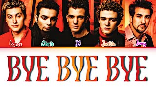 NSYNC  Bye Bye Bye Color Coded Lyrics [upl. by Merriott]