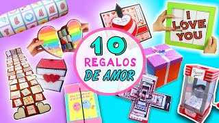 10 REGALOS para TU AMOR  Ideas SAN VALENTÍN  TARJETAS y Regalos Increíbles  Manualidades aPasos [upl. by Derf]