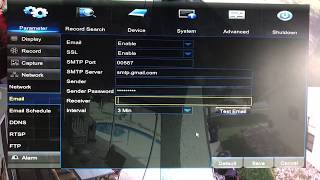 Samsung Surveillance email setup [upl. by Atiniv]