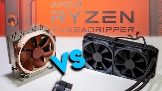 Cooling AMD Threadripper  Air vs AIO All in One Liquid [upl. by Mighell]