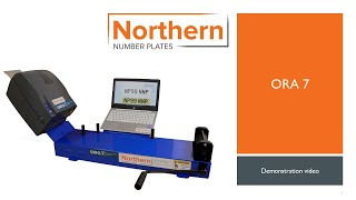 ORA 7 Number Plate Printer  Number Plate Making System Demonstration Video [upl. by Triley]