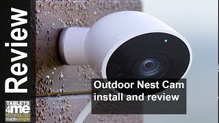 NEW NEST Cam Outdoor Security Camera Install Setup and Review [upl. by Annej]